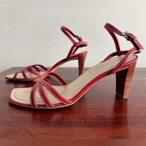 Unisa Red Strappy Sandals
